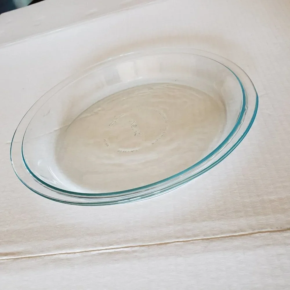 Pyrex #209 Pie Pan set glass 9